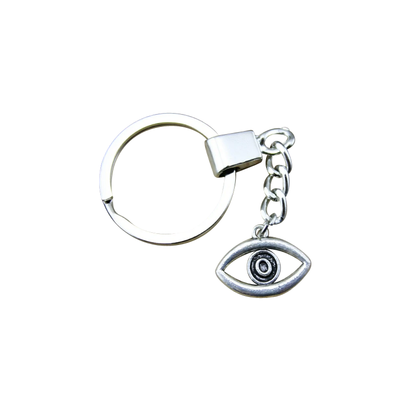 Silver Eye Keychain