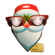 EyePop Ornaments/Gift Tags - Santa