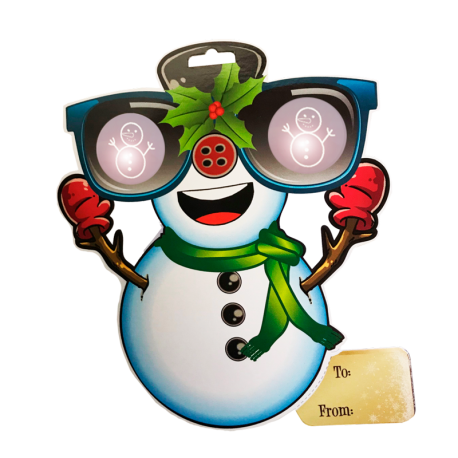 EyePop 3D Holiday Gift Tags - Snowman