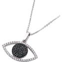 Black Stone Eye Necklace