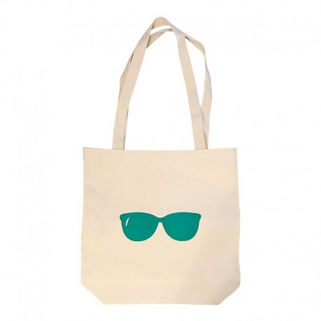 Tote Bag with Green Glasses
