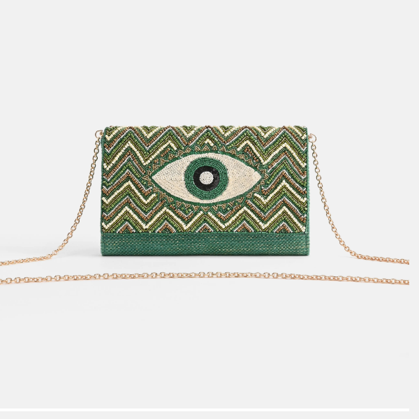 Guess Jewel Mini Flap Clutch, Created for Macy's - Emerald