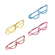 Paper Clips - Glasses Shaped