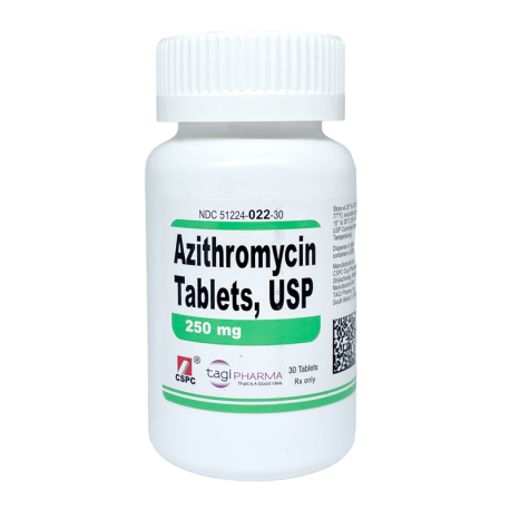 Azithromycin 250 mg - 30 Tabs