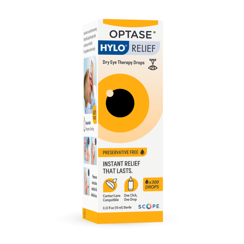  OPTASE HYLO Relief - Gotas para ojos secos, de acción