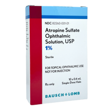 Atropine Sulfate 1% Solution - 10 x 0.4 mL