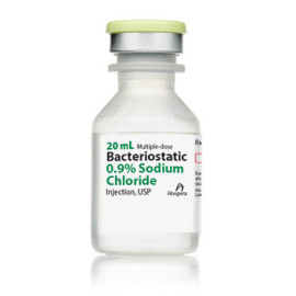 Bacteriostatic Sodium Chloride 0.9% Soln 20 mL MDV