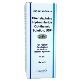 Phenylephrine 2.5% 15 mL