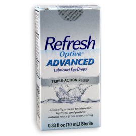 Refresh Optive® Advanced Lubricant Eye Drops - Exp. 9/22