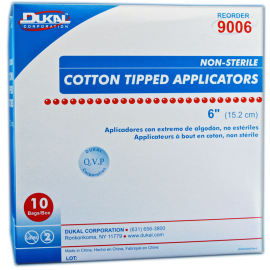 Cotton-Tipped Applicators - 6" Non-Sterile