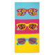 Microfiber Beach Towel - Bright Sunglasses