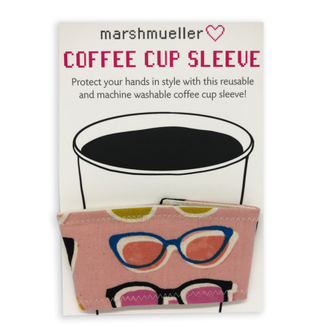 Coffee Cup Sleeve - Pink Poolside