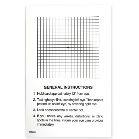 Amsler Grid Give-Away Sheets - White Squares